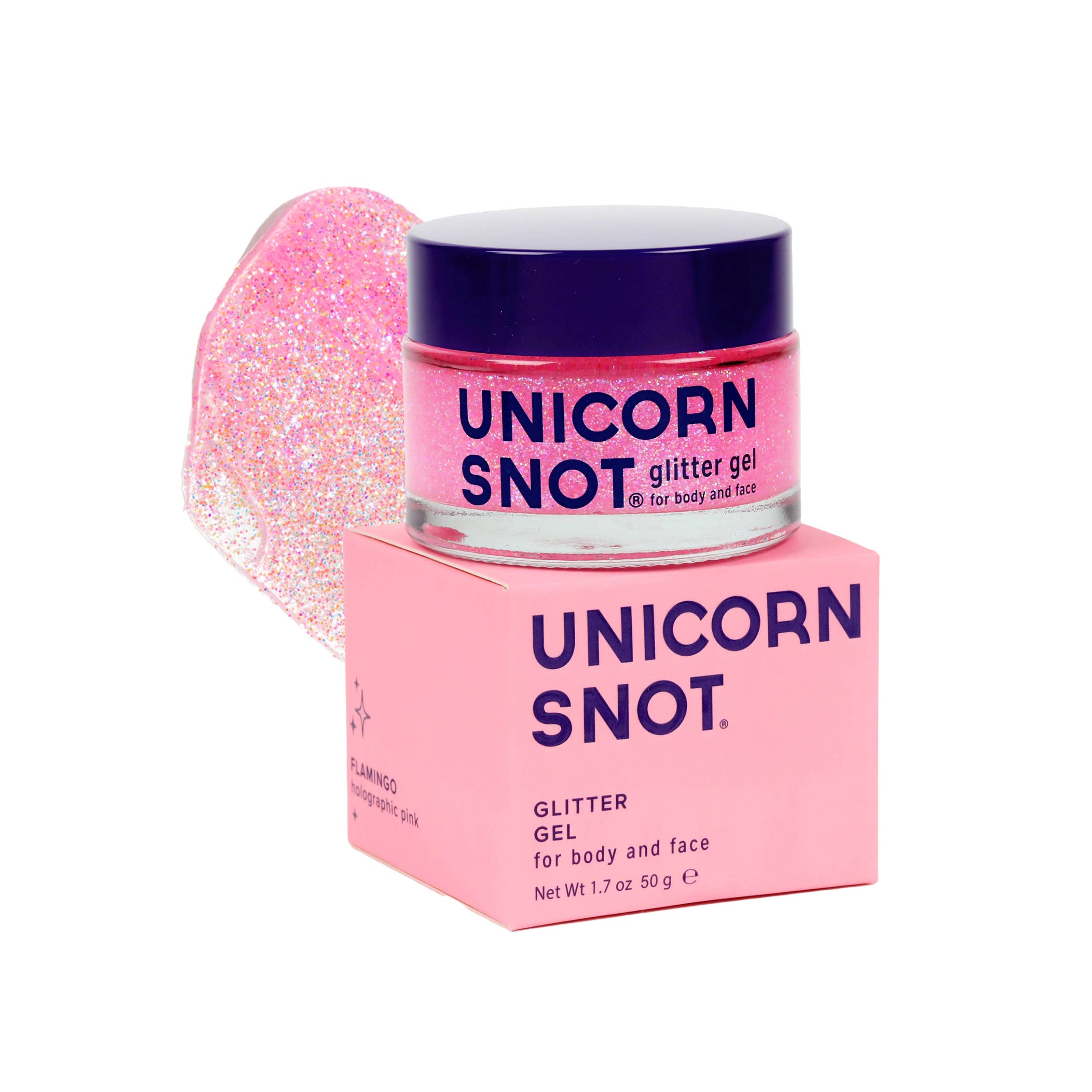 1. TITRE Glitter Gel Original Flamingo SPF Visage & Corps – Unicorn Snot - Baume Shop