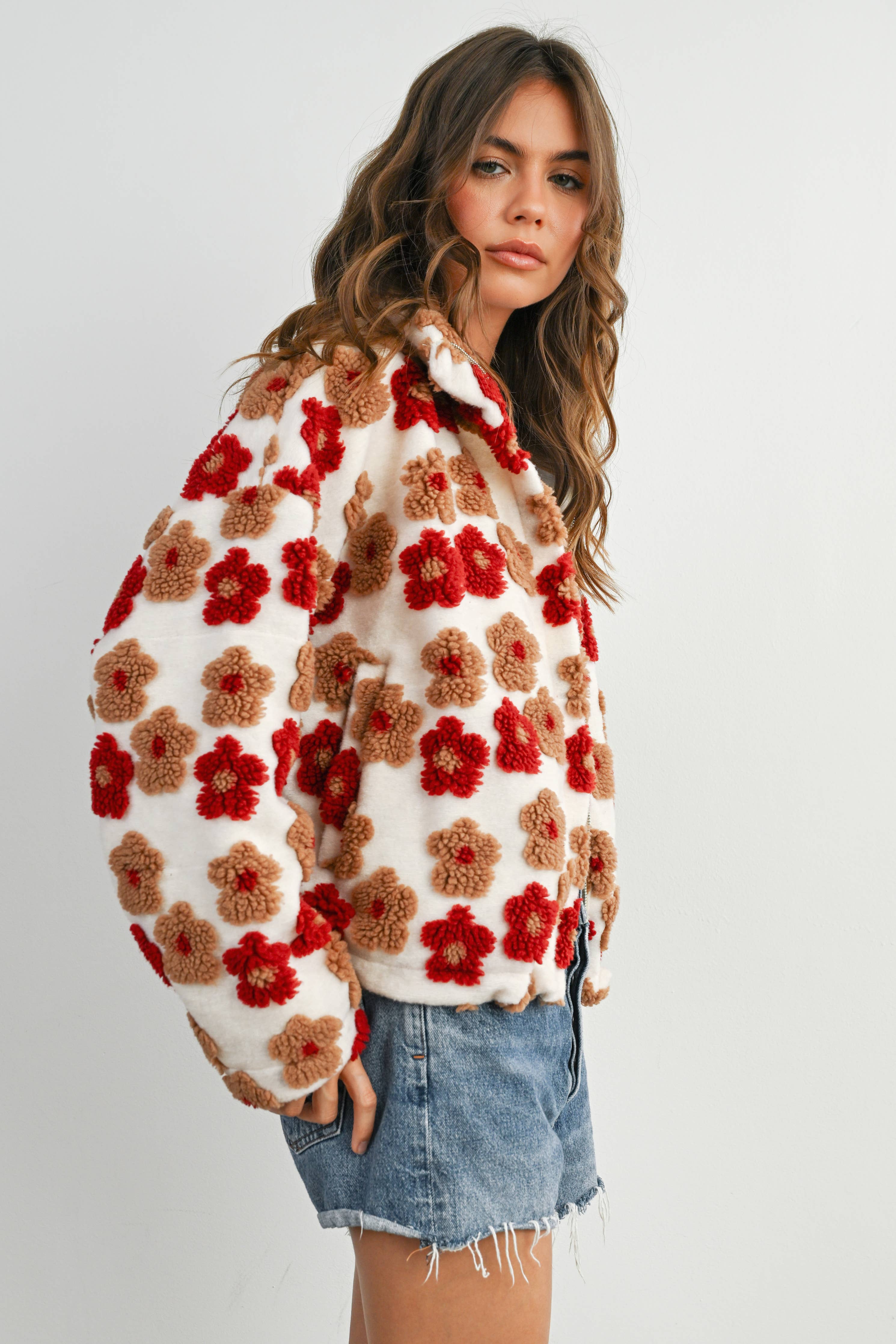Veste à fleurs