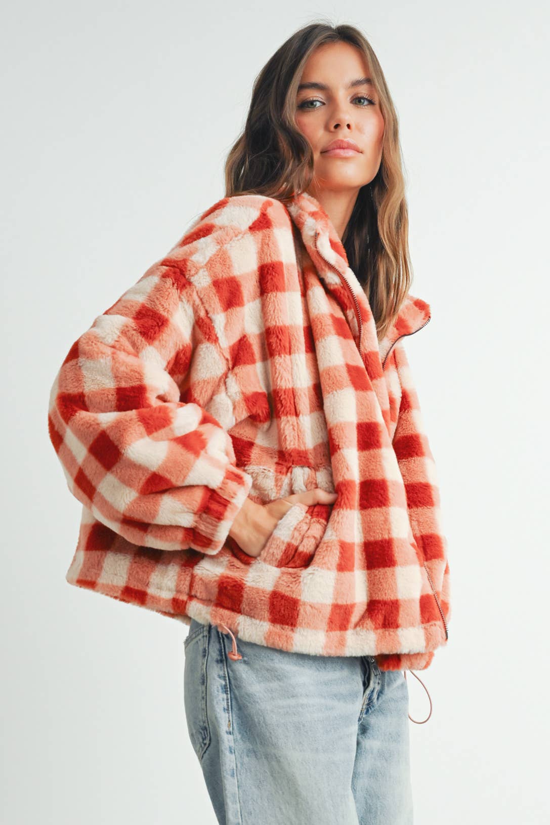 Veste à carreaux
