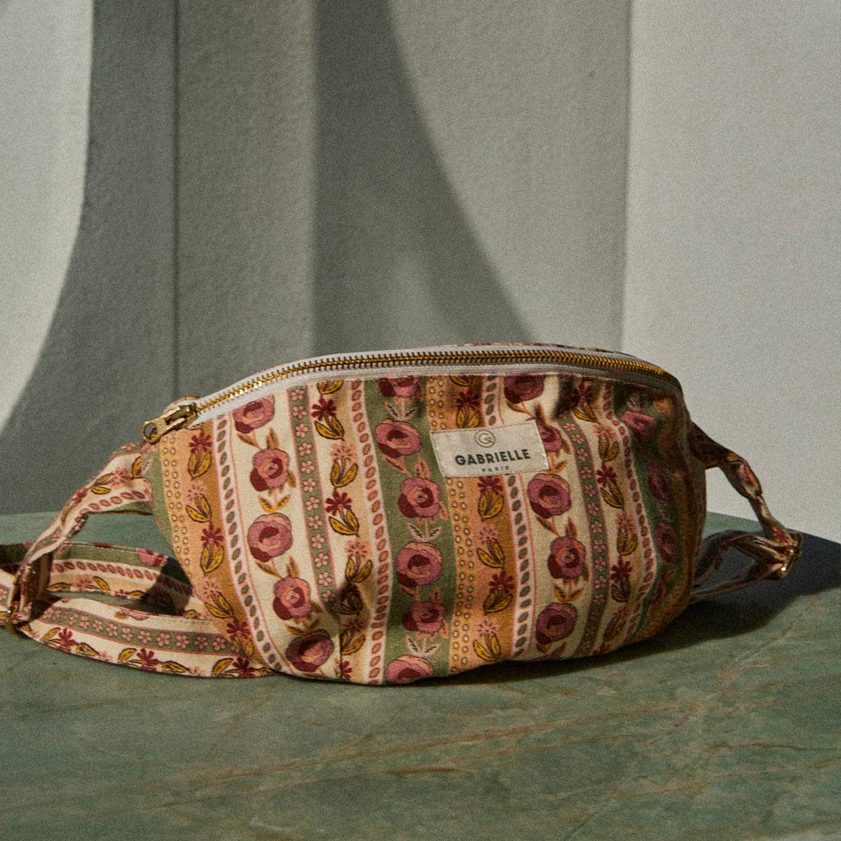 Sac banane en coton Flores