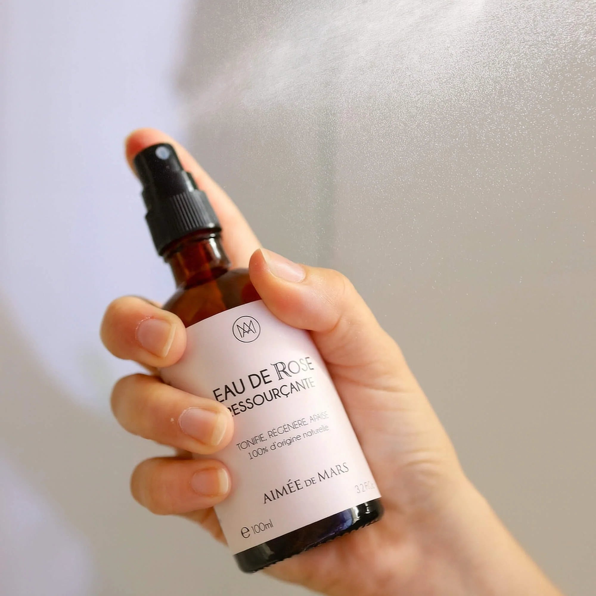 Eau de Rose Ressourçante 100 ml – Eau florale artisanale & apaisante