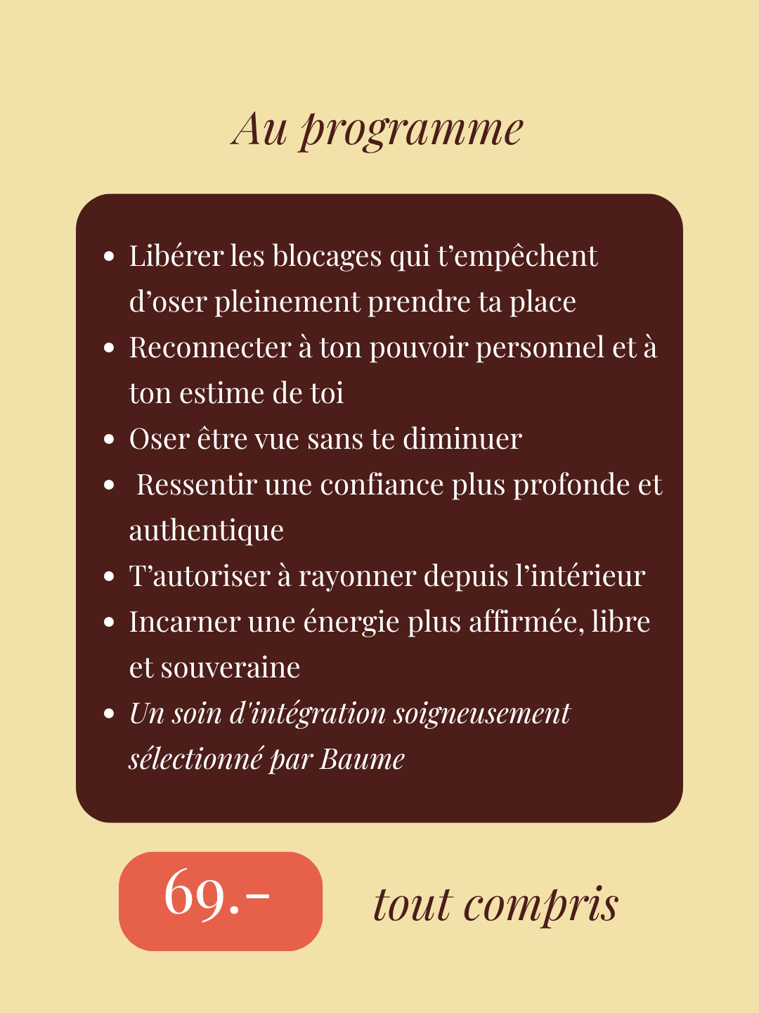 Atelier d'expression corporelle – À la rencontre de ta souveraineté - Baume Shop