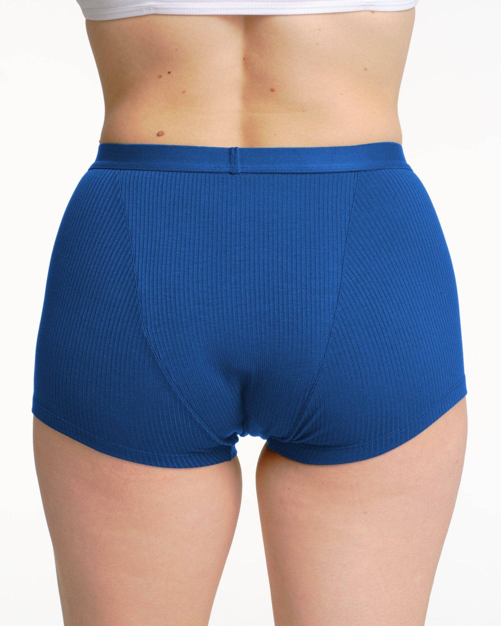 Boxer menstruel côtelé – Flux très abondant – Moodz - Baume Shop