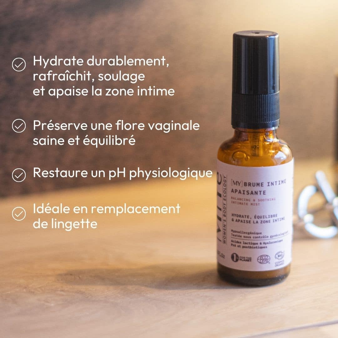 Brume Intime Apaisante Sans Rinçage Bio pH Physiologique – MiYé - Baume Shop
