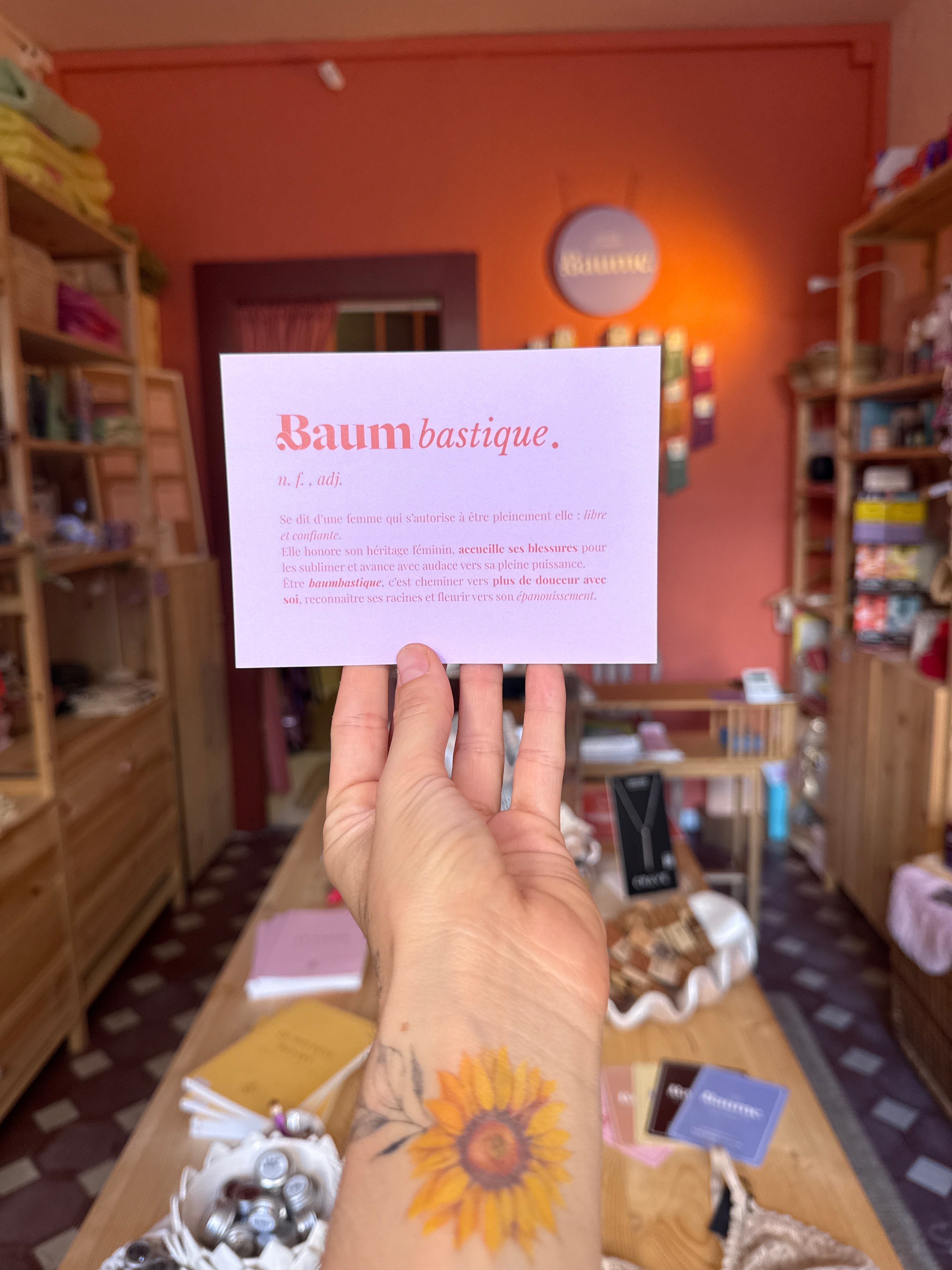 Carte postale - Baumbastique - Baume Shop