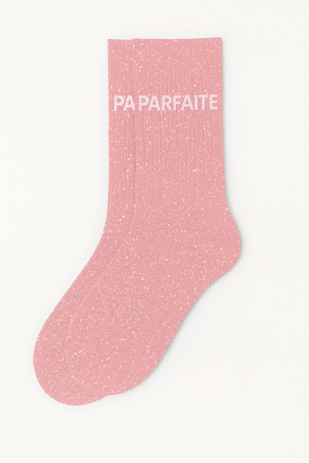 Chaussettes à Paillettes à Message "Parfaite" Rose - Baume Shop