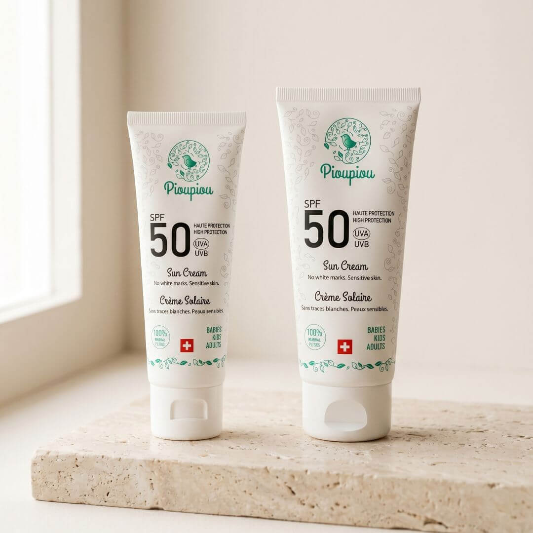 Crème Solaire SPF50 – Protection minérale bébé – Piou Piou - Baume Shop