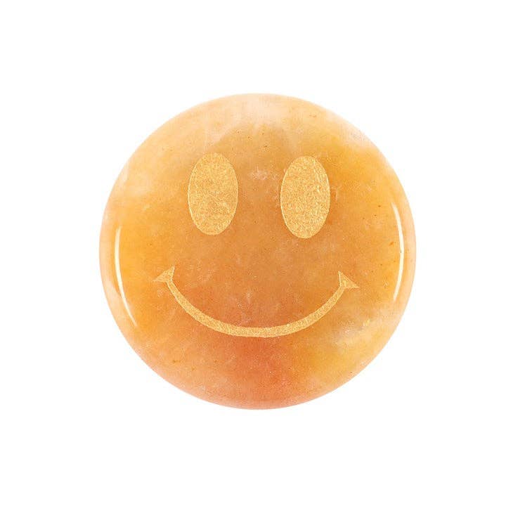 Cristal Be Brave en jade jaune Happy Face - Baume Shop
