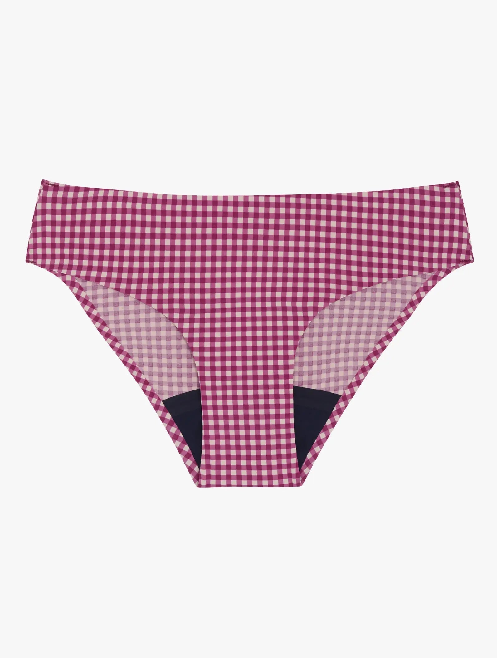 Culotte menstruelle - flux moyen - vichy rose - Baume Shop