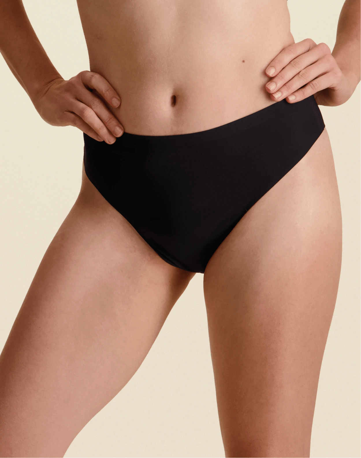 Culotte Menstruelle Sans Couture Seconde Peau Noire – Sisters Republic - Baume Shop