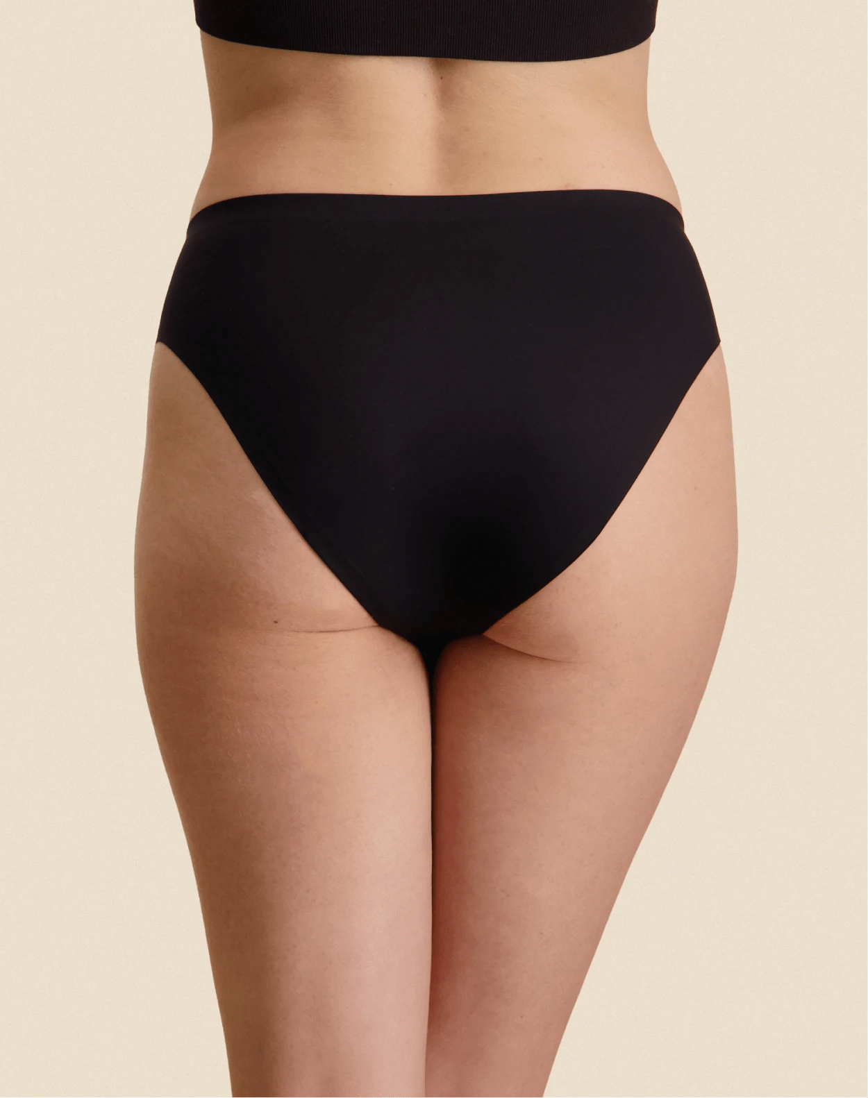 Culotte Menstruelle Sans Couture Seconde Peau Noire – Sisters Republic - Baume Shop