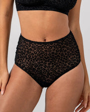 Culotte taille haute en maille léopard - Baume Shop