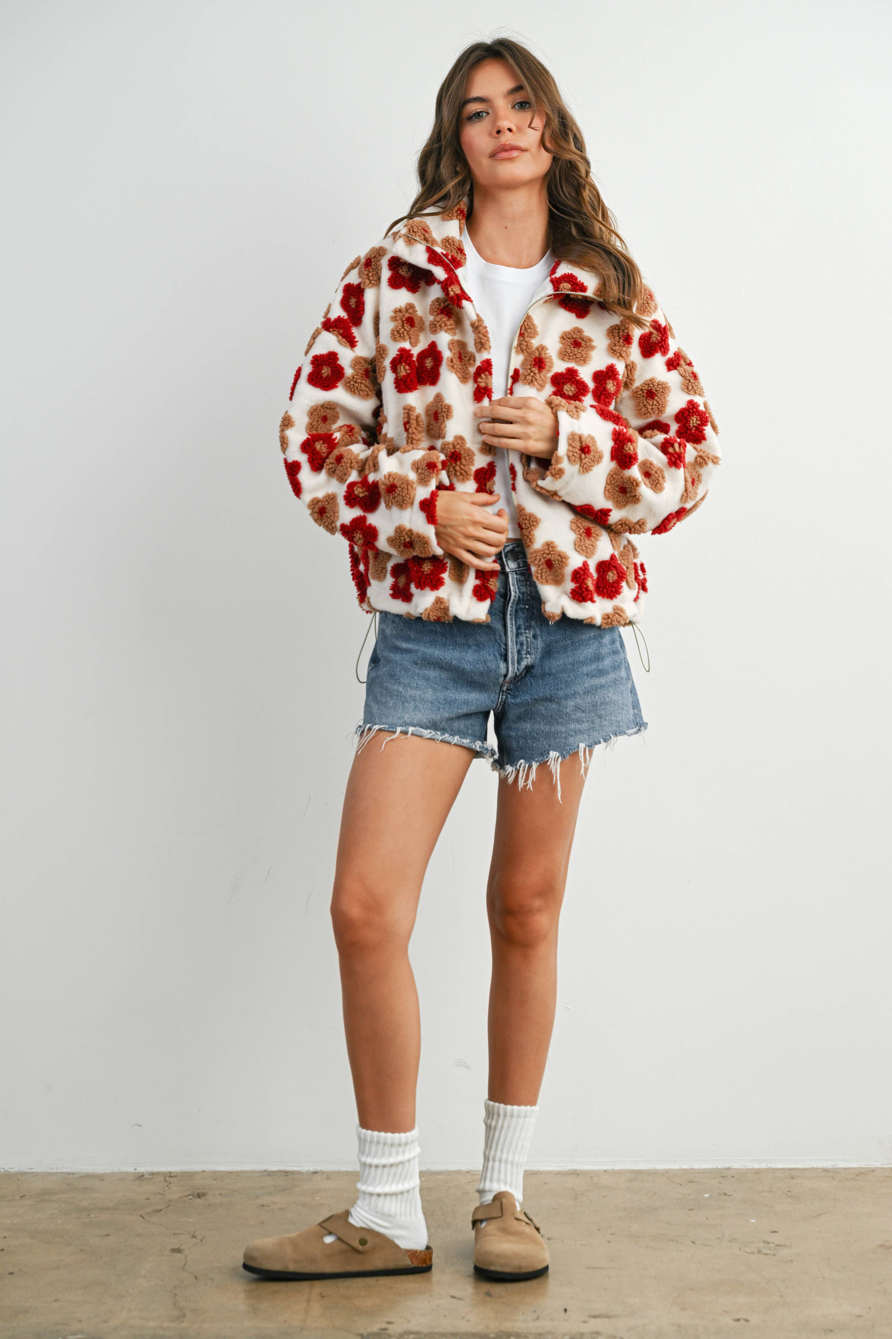 Veste à fleurs
