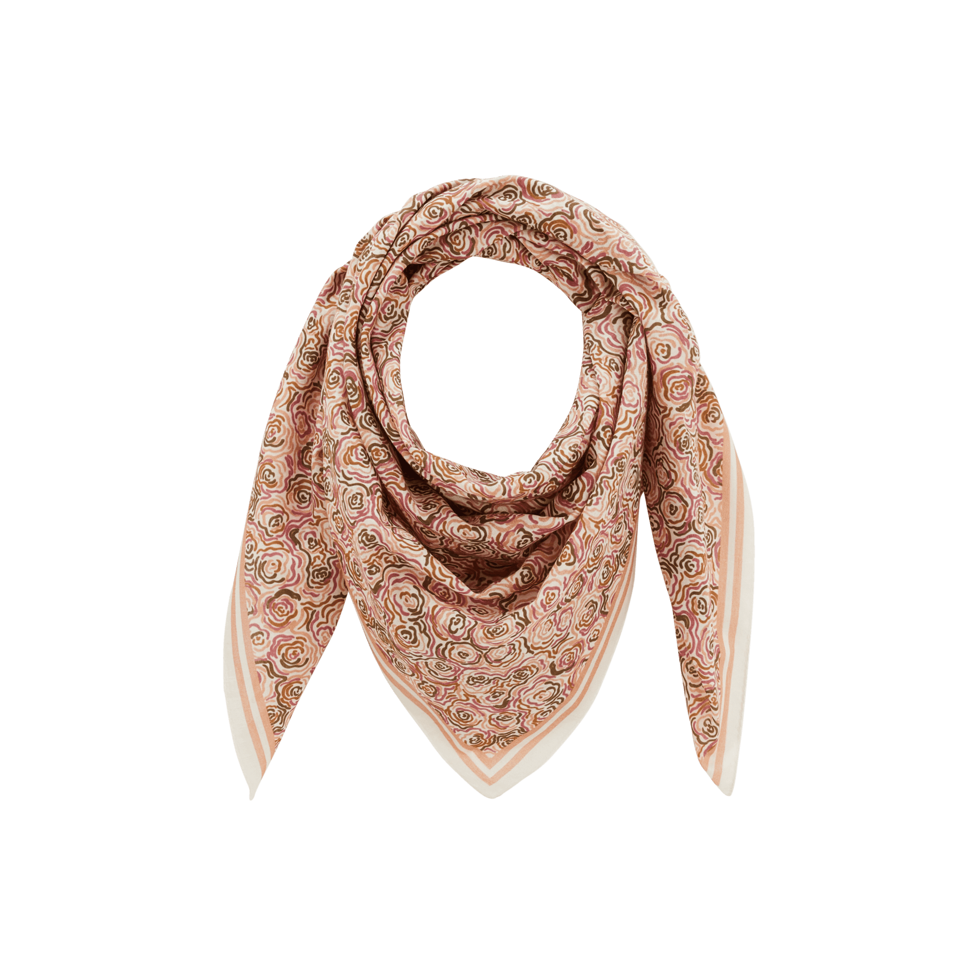 Foulard en coton Portofino Rose - Baume Shop
