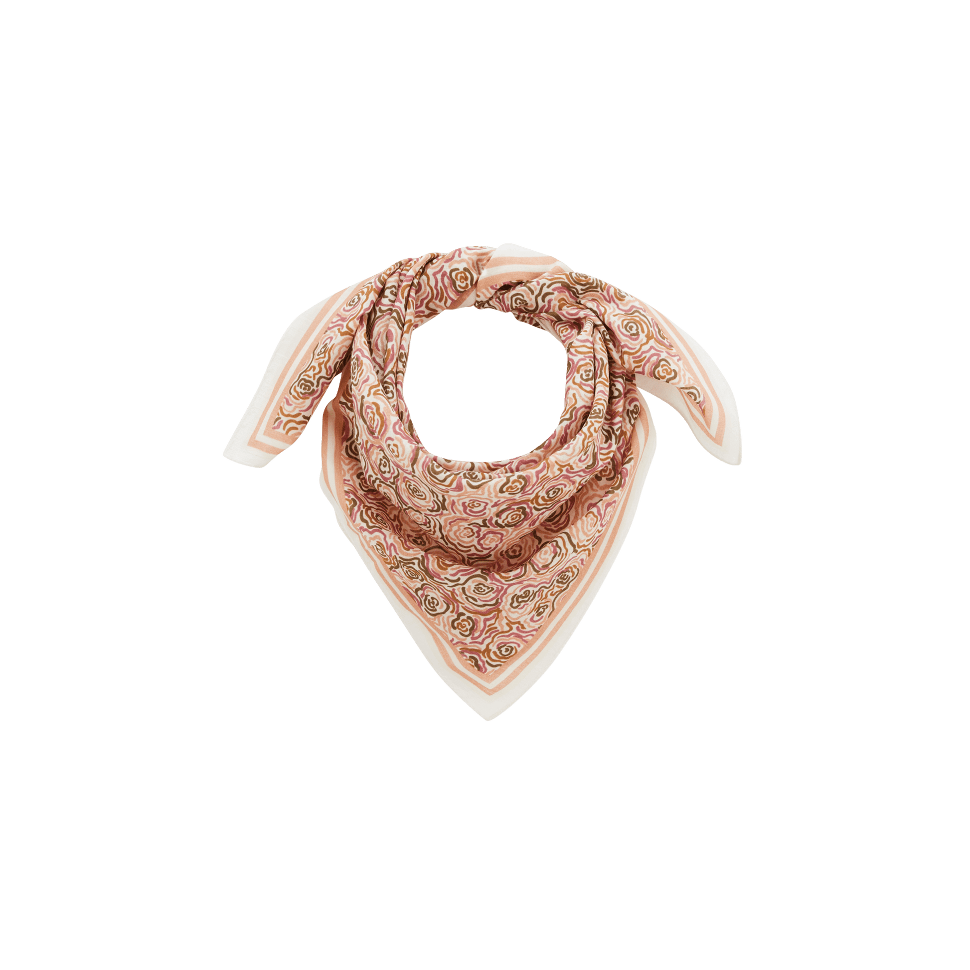 Foulard en coton Portofino Rose - Baume Shop