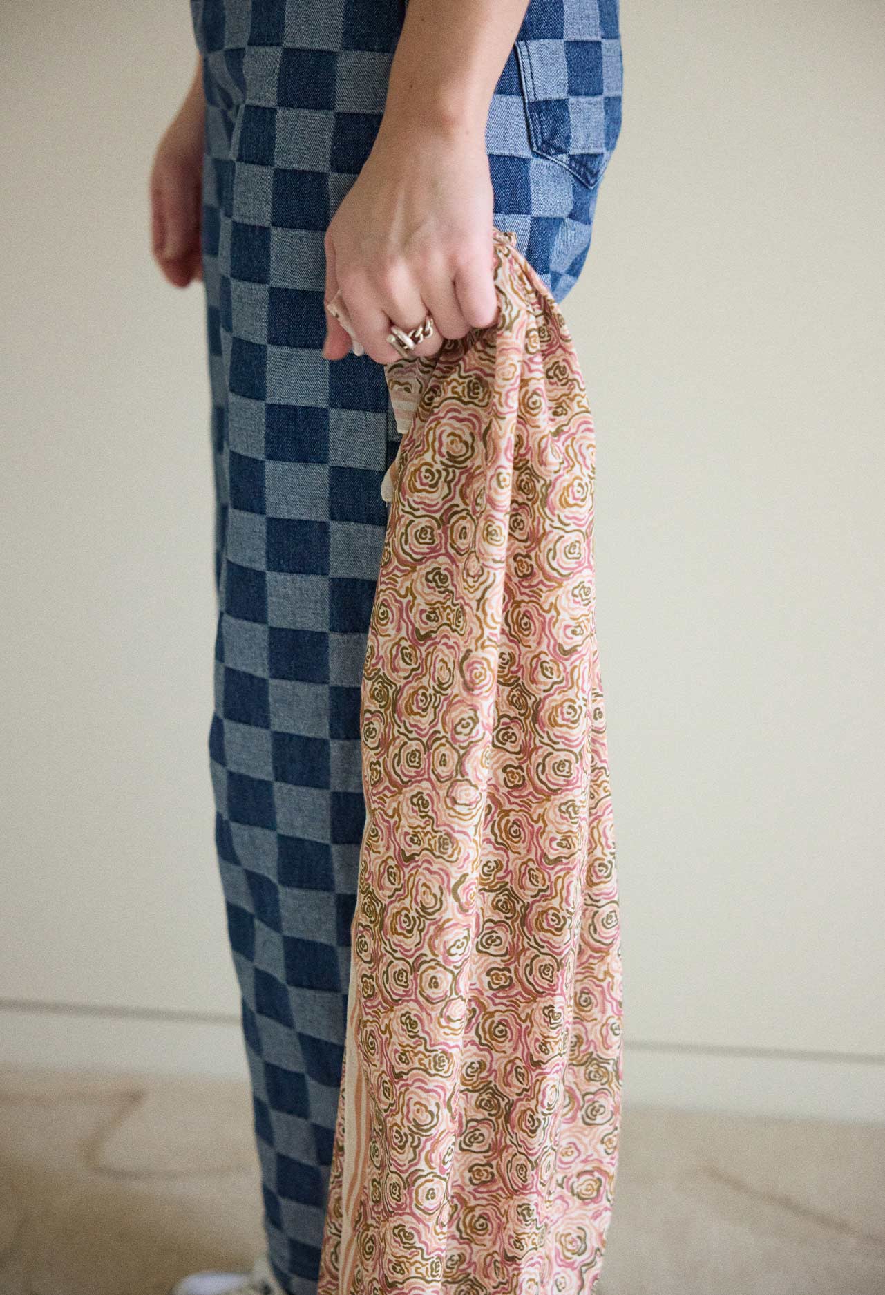 Foulard en coton Portofino Rose - Baume Shop