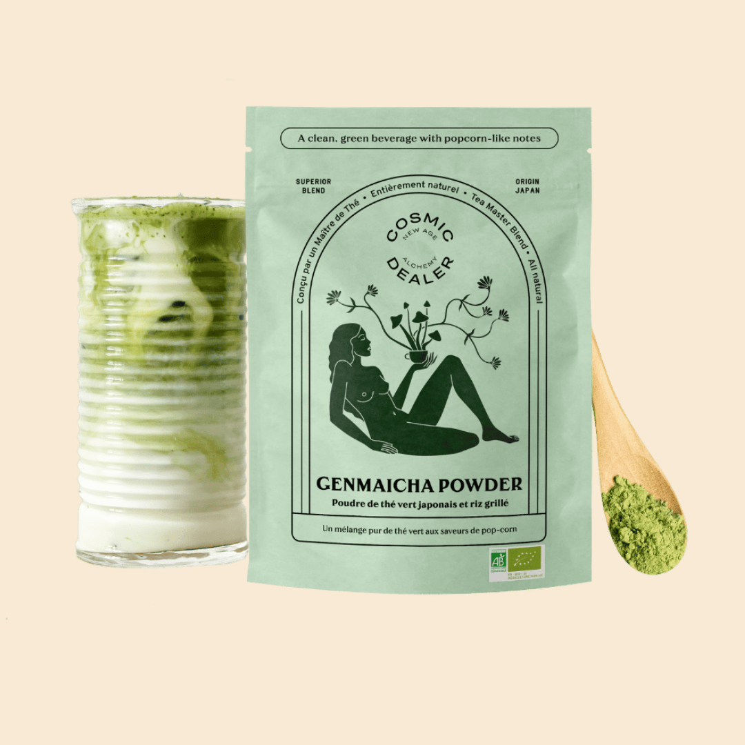 Genmaicha Powder – Poudre bio de Sencha & riz grillé - 100g - Baume Shop