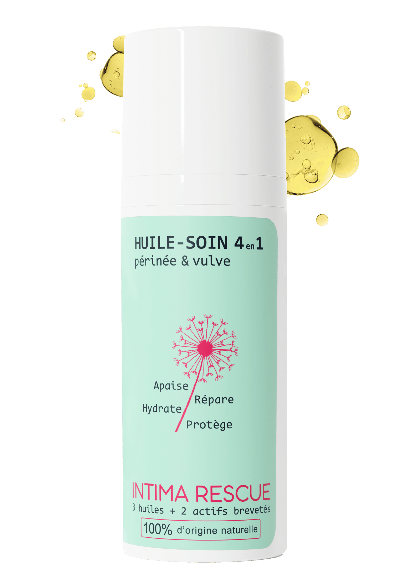 Intima Rescue – Huile - gel naturel 4 - en - 1 périnée & vulve (50 ml) - Baume Shop