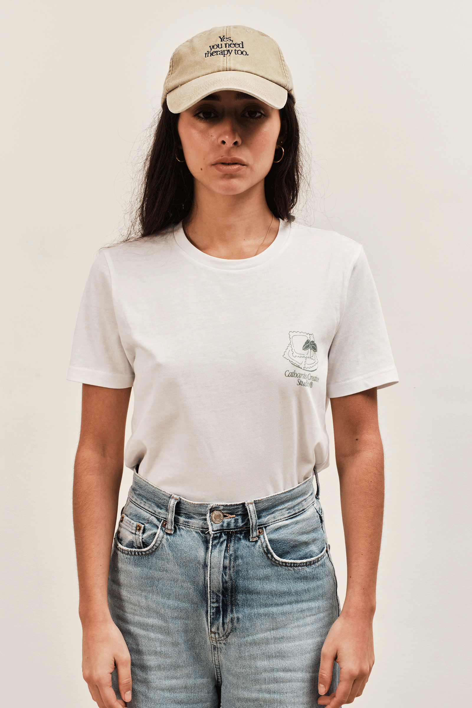 La Dolce Vita Crop Top Coton Bio Sérigraphié – Catharsis - Baume Shop