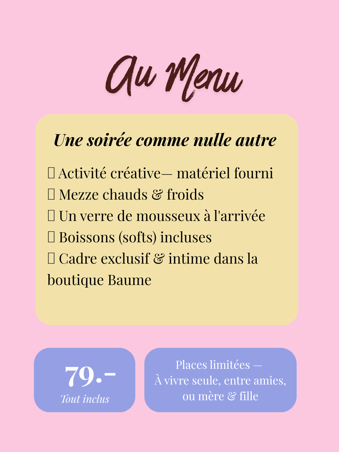 La table de Baume "Badass Mama" - Baume Shop