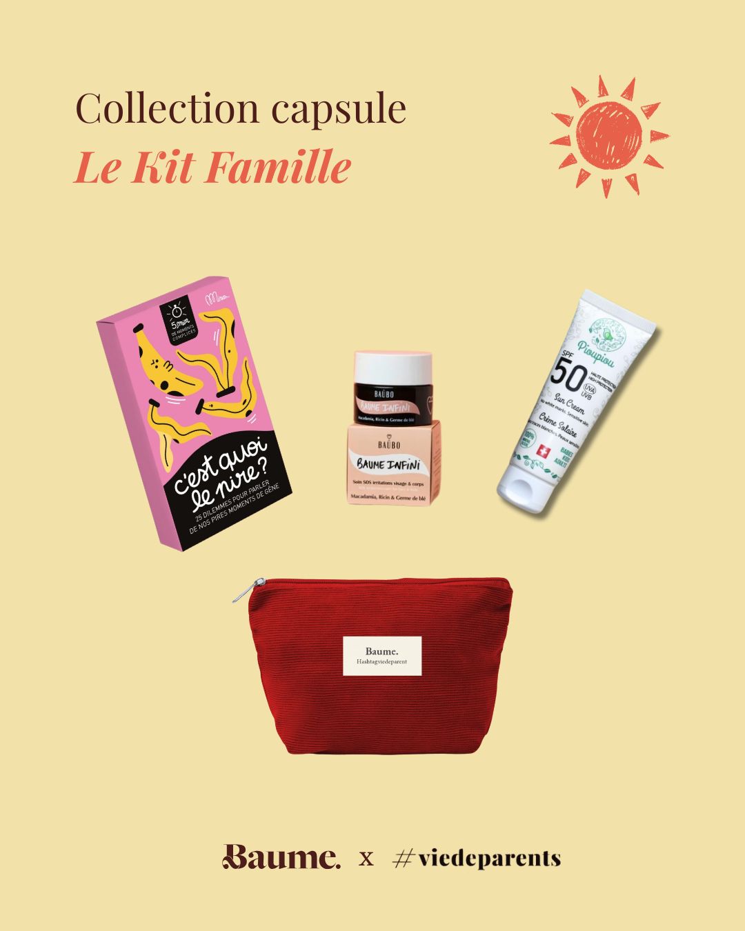 Le Kit Famille — Baume. × viedeparents ☀️ - Baume Shop