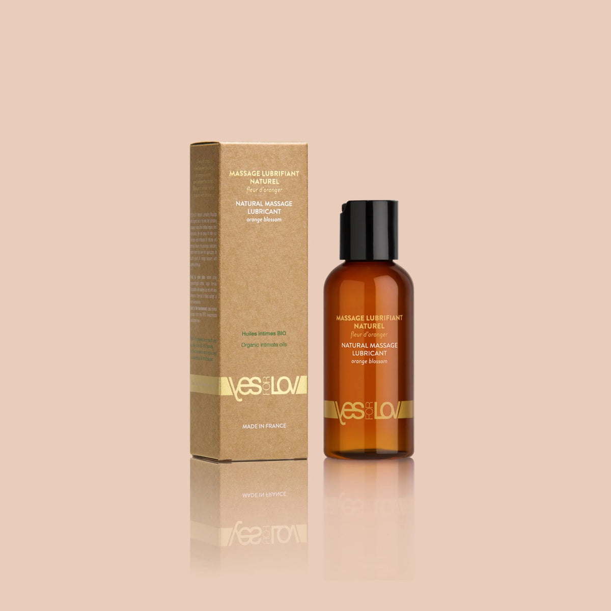 Massage Lubrifiant Naturel, Fleur d'Oranger — YESforLOV