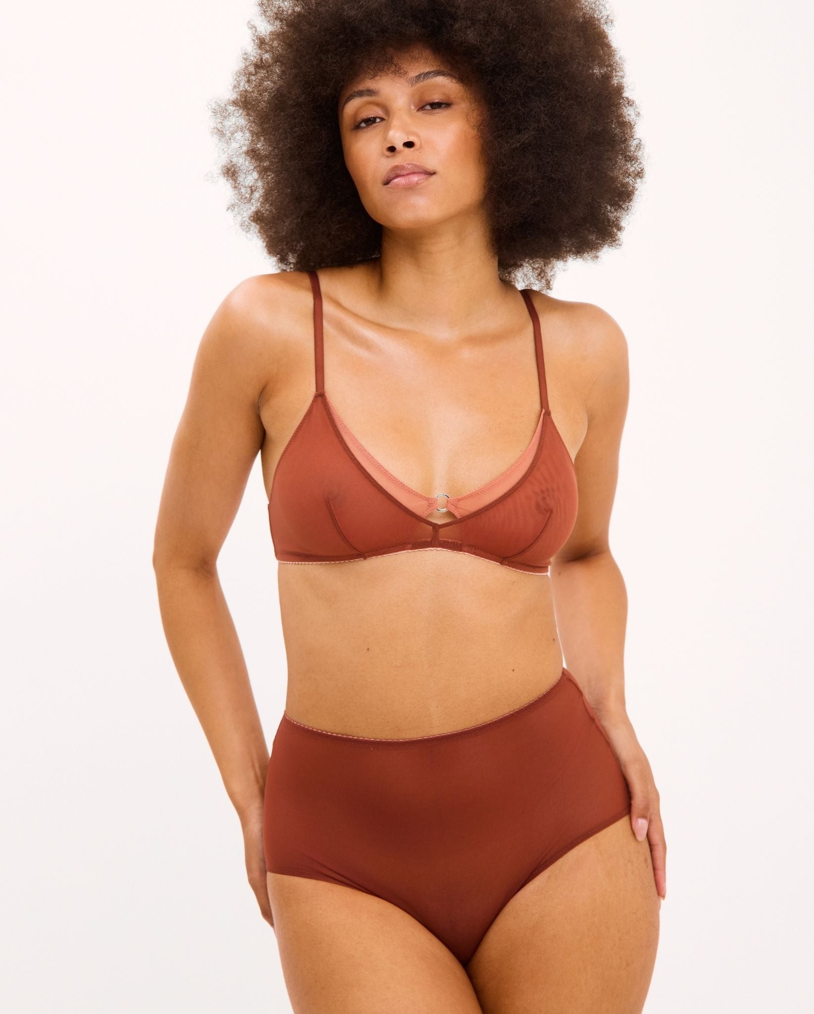 Mesh Double Triangle Bralette – Bralette mesh double épaisseur – Understatement - Baume Shop