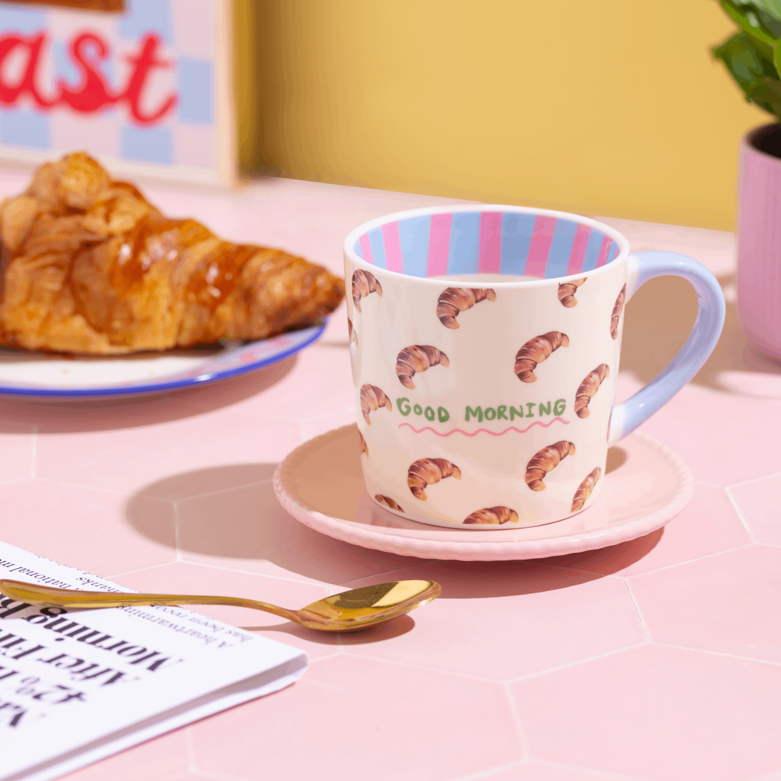 Mug Croissant Bonjour - Baume Shop