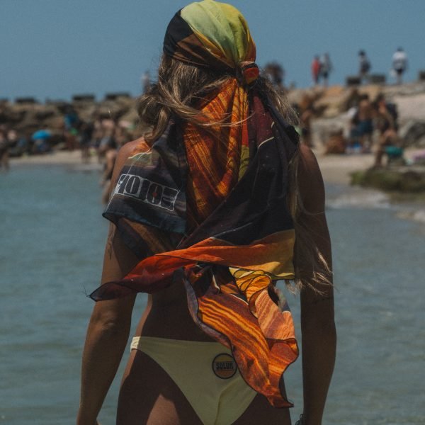Pareo Mallorca – Paréo imprimé coucher de soleil polyester recyclé – SOLOR DV - Baume Shop