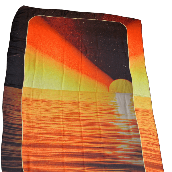 Pareo Mallorca – Paréo imprimé coucher de soleil polyester recyclé – SOLOR DV - Baume Shop
