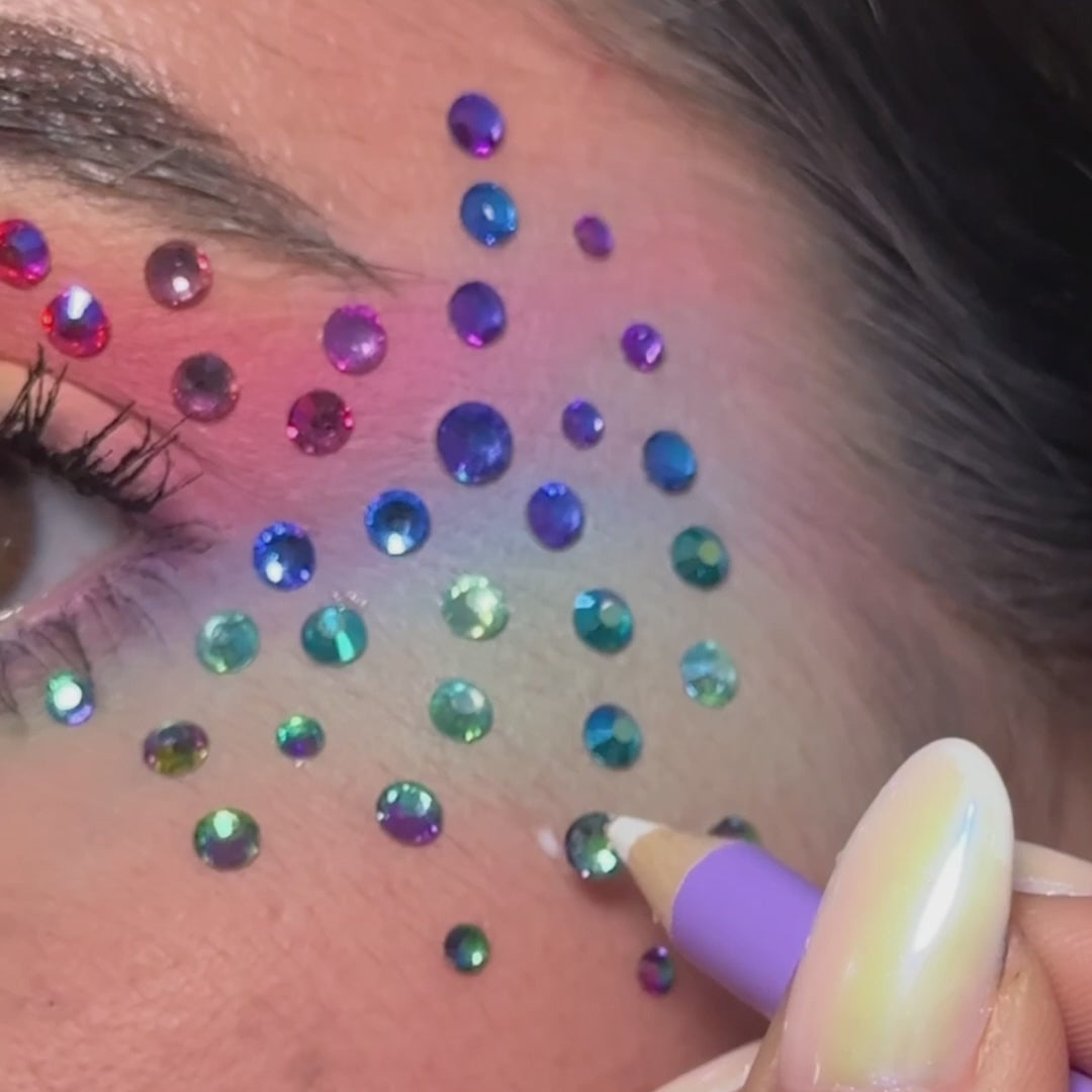 Load video: Applicateur Strass – Crayon en bois – Si Si La Paillette