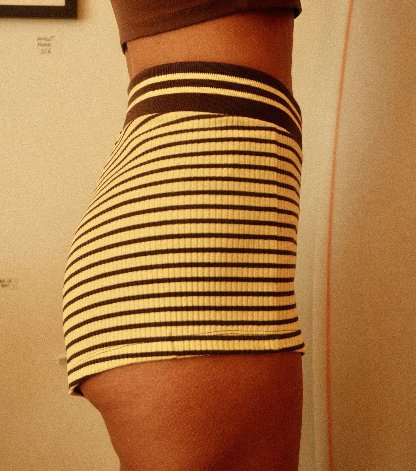 Short Comporta Coton Côtelé Taille Haute Ajusté – SOLOR - Baume Shop