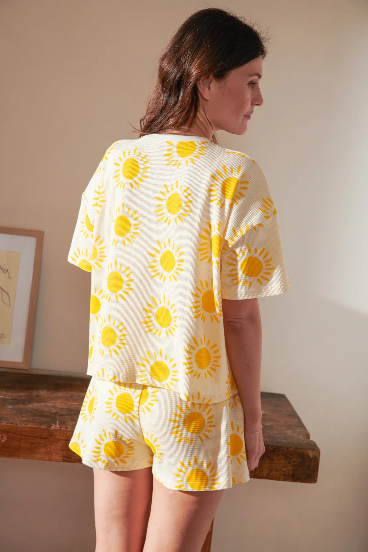 Pyjama Gaufré Coton Bio Soleils – We Are Jolies