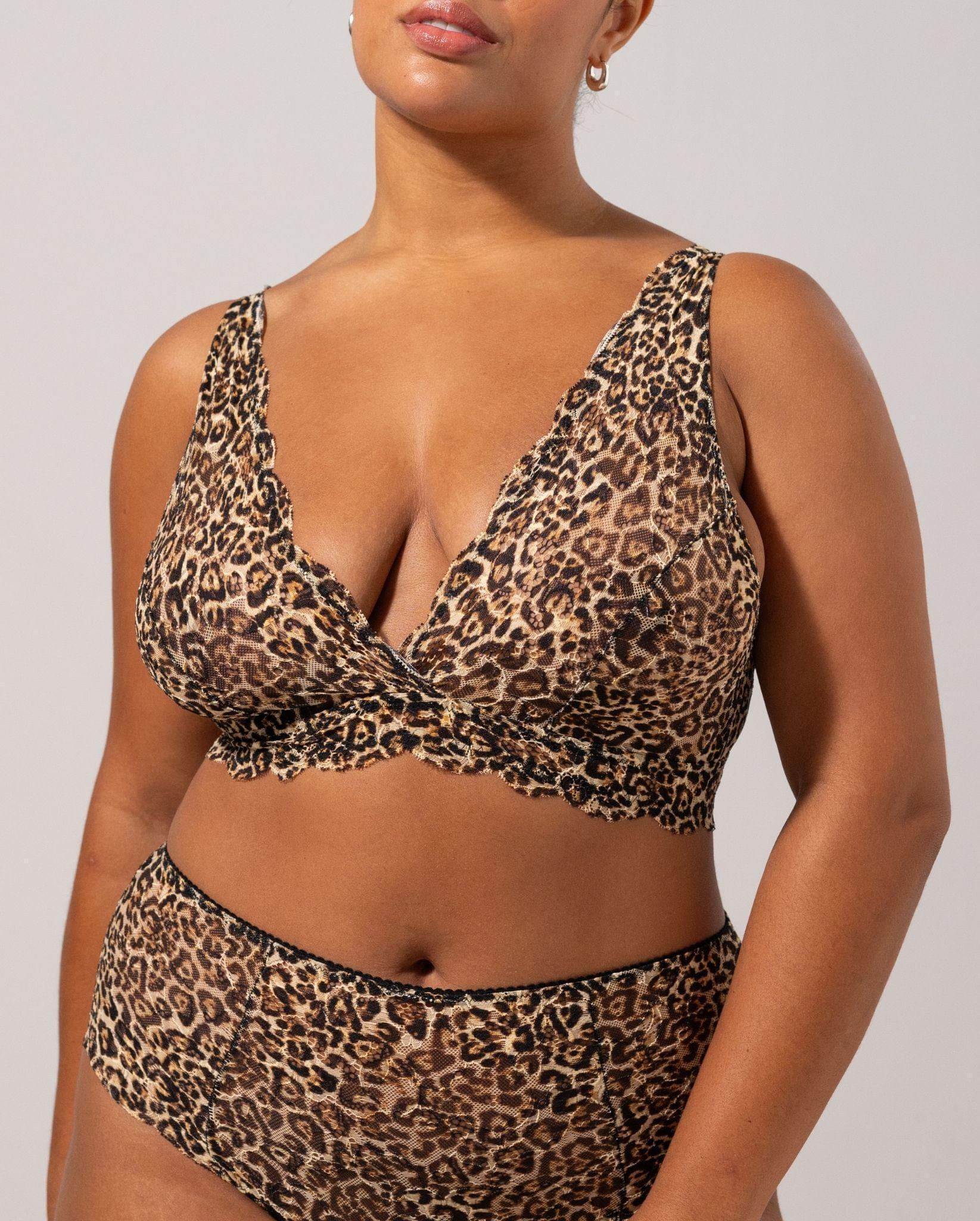Soutien-gorge triangle dentelle léopard – Understatement - Baume Shop