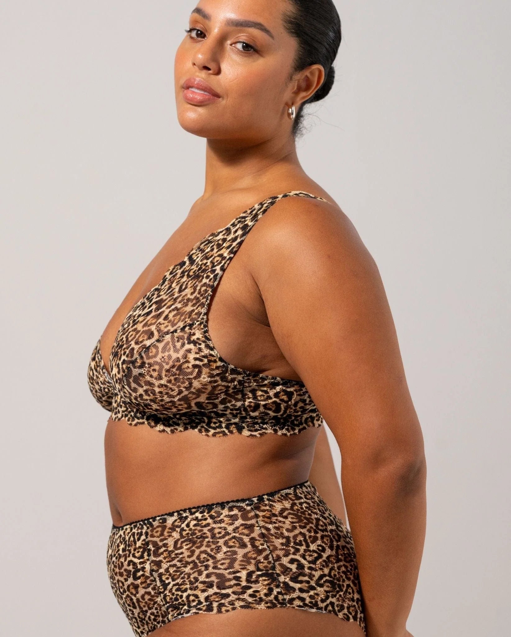 Soutien-gorge triangle dentelle léopard – Understatement - Baume Shop