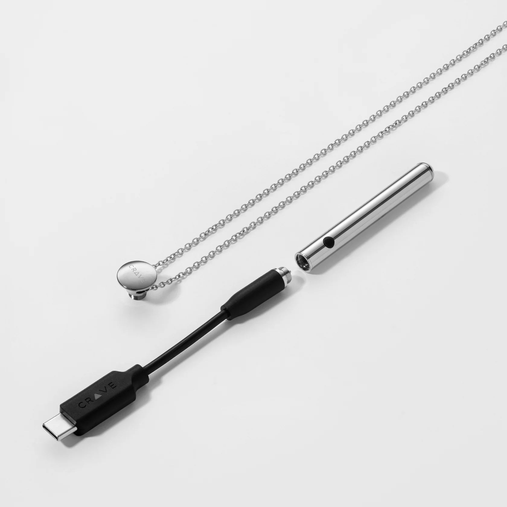 Vesper Mini Collier Vibrant Argent – CRAVE - Baume Shop