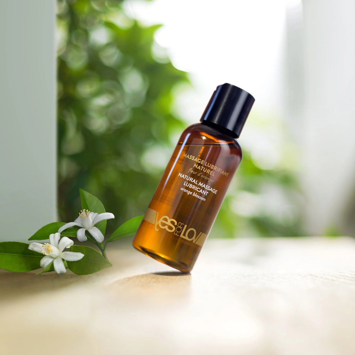 Massage Lubrifiant Naturel, Fleur d'Oranger — YESforLOV