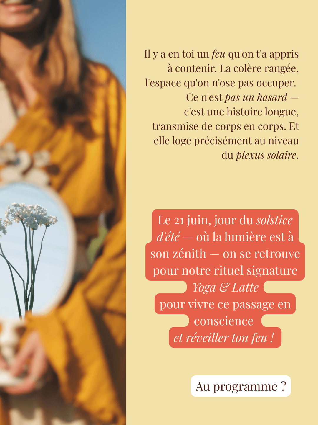 Yoga & Latte - Solstice d'été - Rituel de passage - Baume Shop